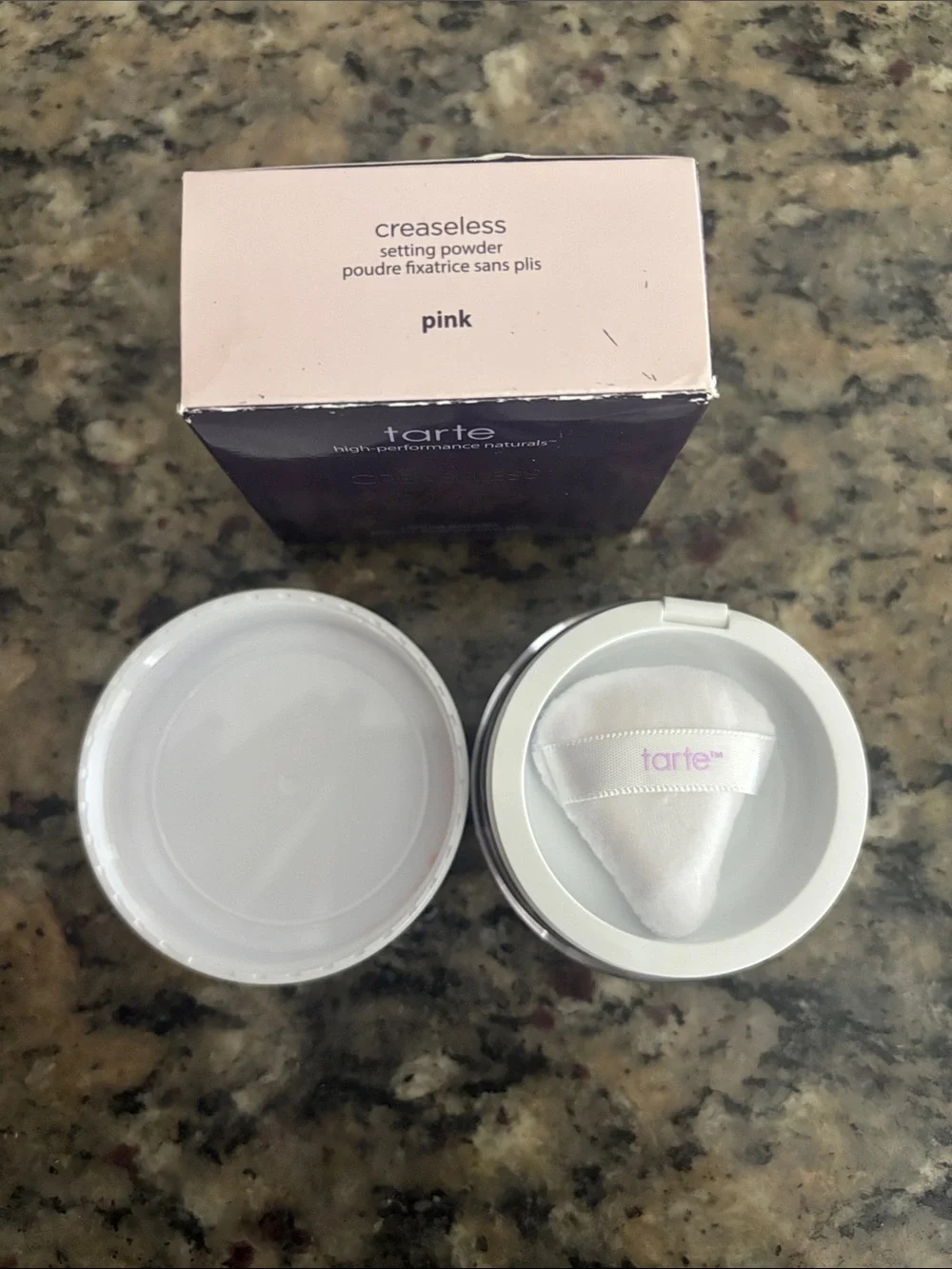 tarte Creaseless Setting Powder - Pink NEVER USED